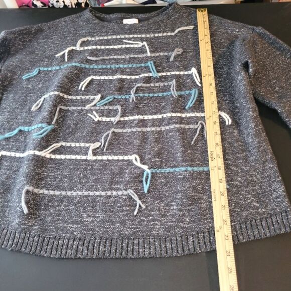 Pure Jill Wool Blend Tassel Sweater Large Petite - Picture 6 of 9